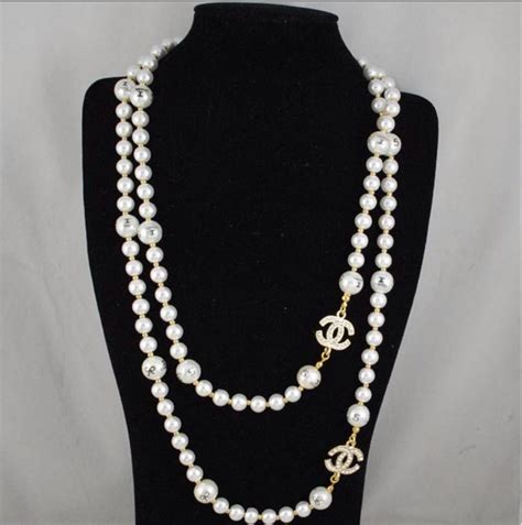 coco chanel pearl necklaces